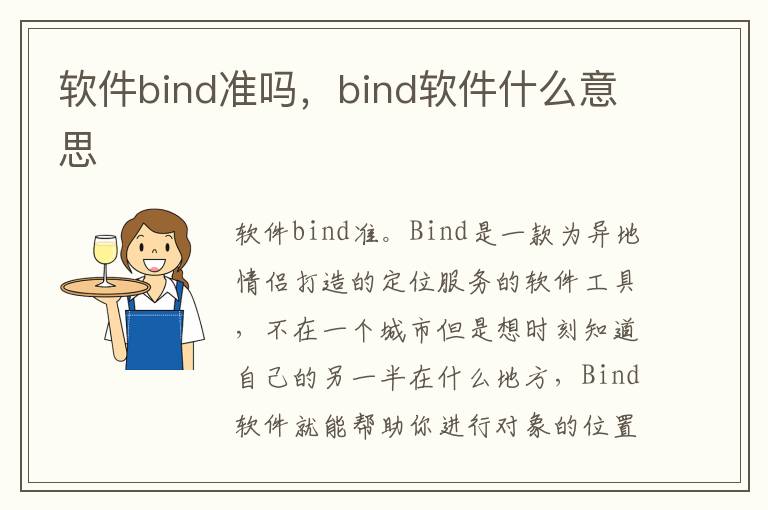 软件bind准吗，bind软件什么意思