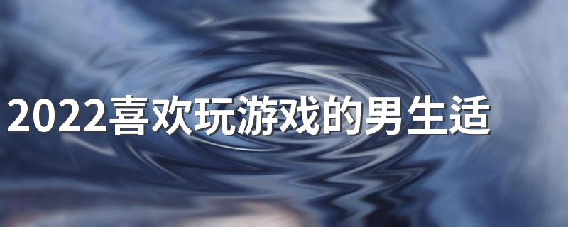 2022喜欢玩游戏的男生适合学什么专业