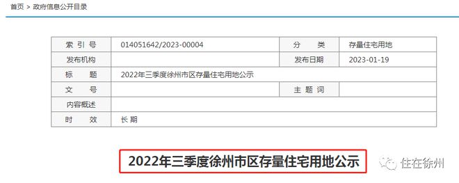 压力山大！徐州市区存量住宅用地公示，共111个项目