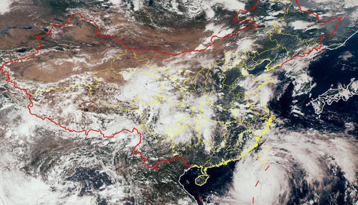 “卡努”的移动相当于一个人跑步的速度 上海本周末仍有雨