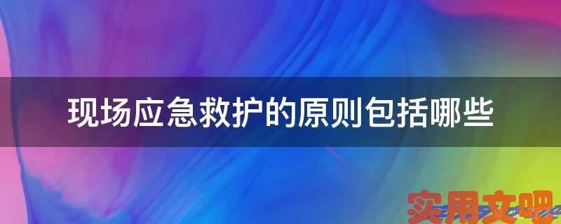现场应急救护的原则包括哪些