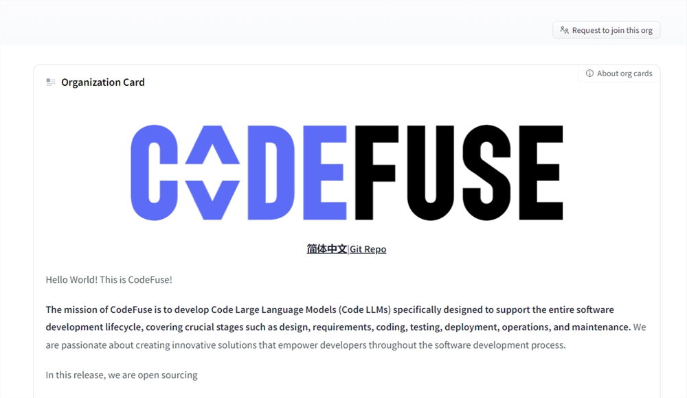 蚂蚁集团开源代码大模型CodeFuse