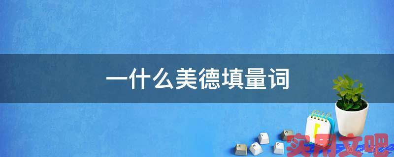 一什么美德填量词