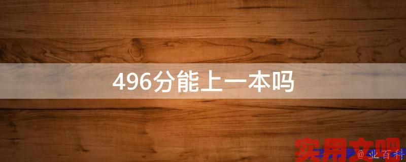496分能上一本吗