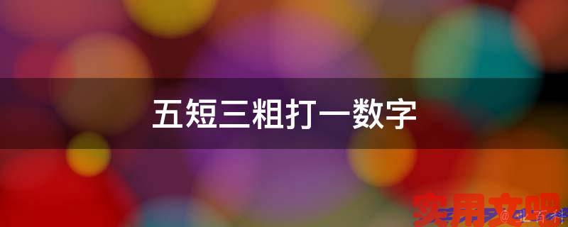 五短三粗打一数字