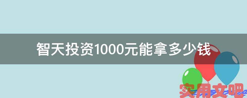 智天投资1000元能拿多少钱