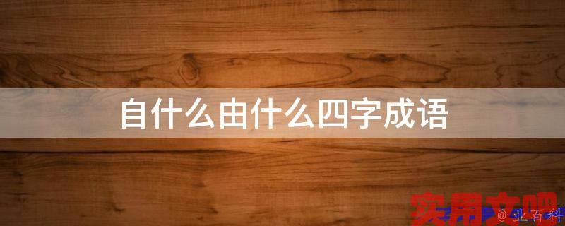 自什么由什么四字成语