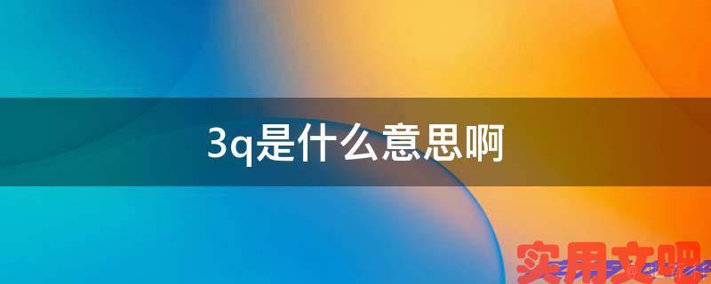 3q是什么意思啊