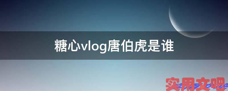 糖心vlog唐伯虎是谁